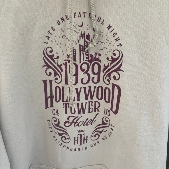 Disney Hollywood Tower Hotel Hoodie Sweatshirt XL - Picture 3 of 6